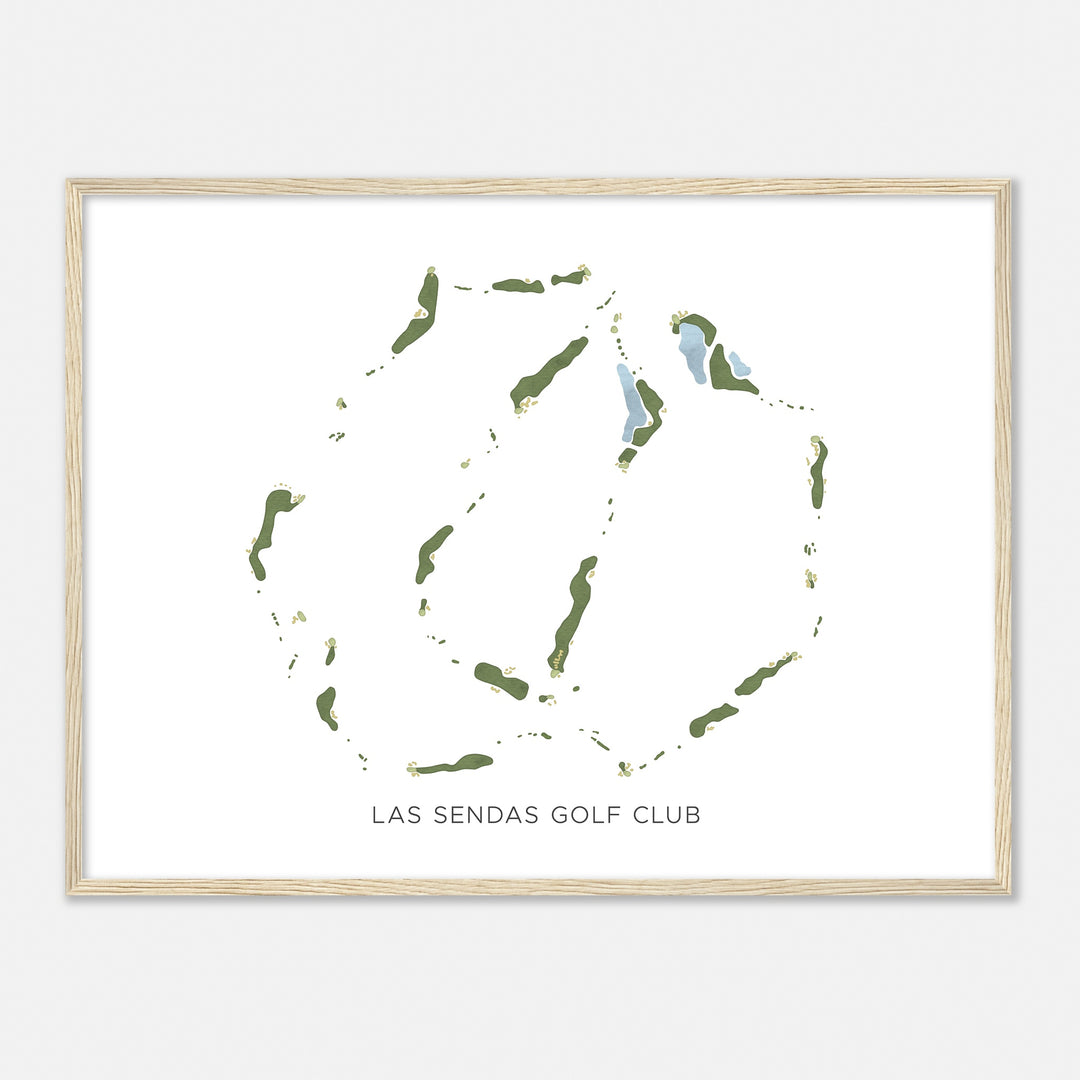 Print of Las Sendas Golf Club Modern Map