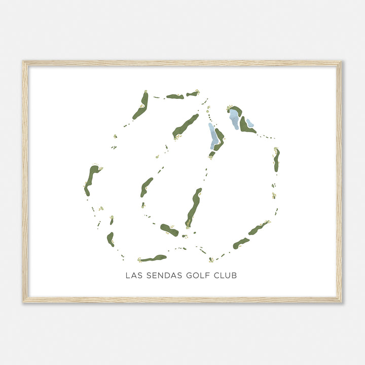 Print of Las Sendas Golf Club Modern Map