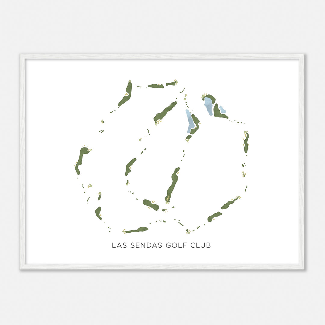 Print of Las Sendas Golf Club Modern Map