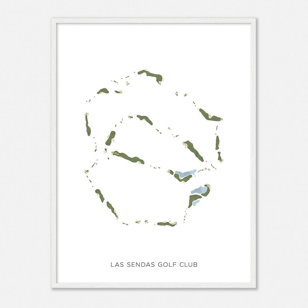 Print of Las Sendas Golf Club Modern Map