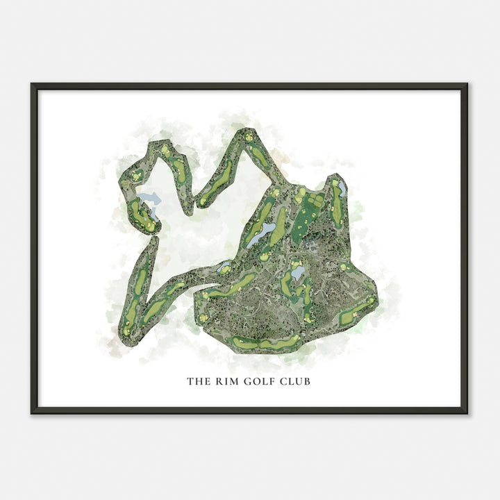 Print of The Rim Golf Club Classic Map