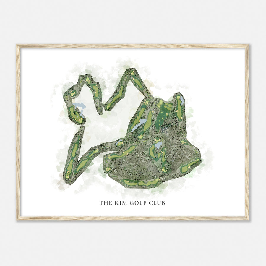 Print of The Rim Golf Club Classic Map