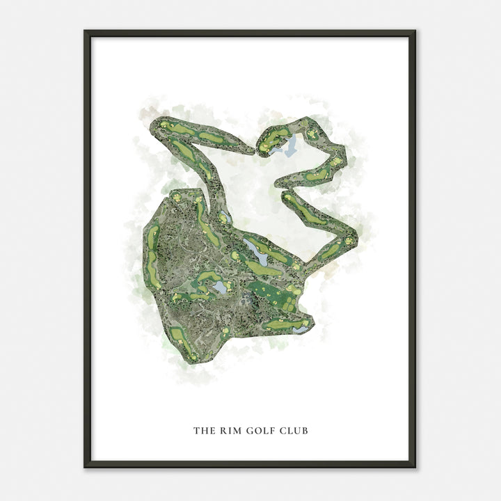 Print of The Rim Golf Club Classic Map