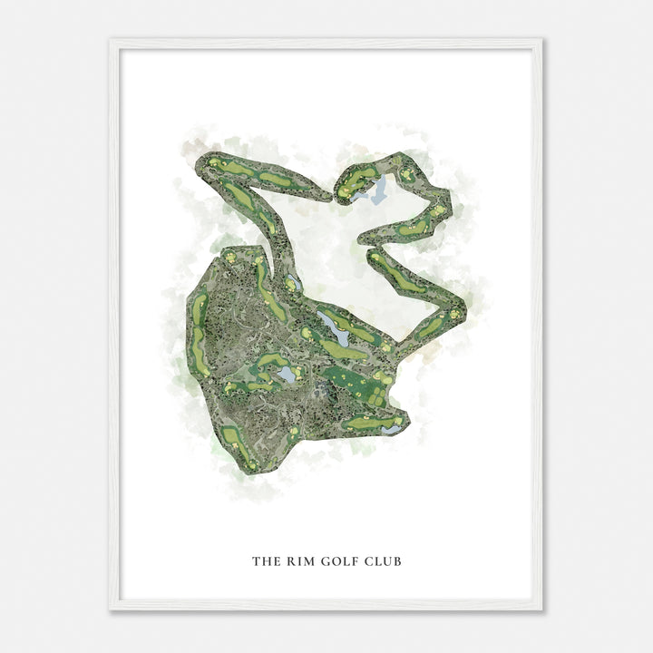 Print of The Rim Golf Club Classic Map