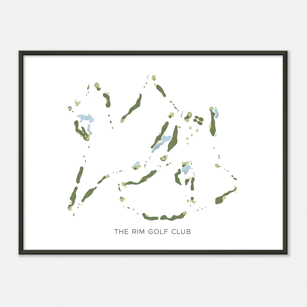 Print of The Rim Golf Club Modern Map