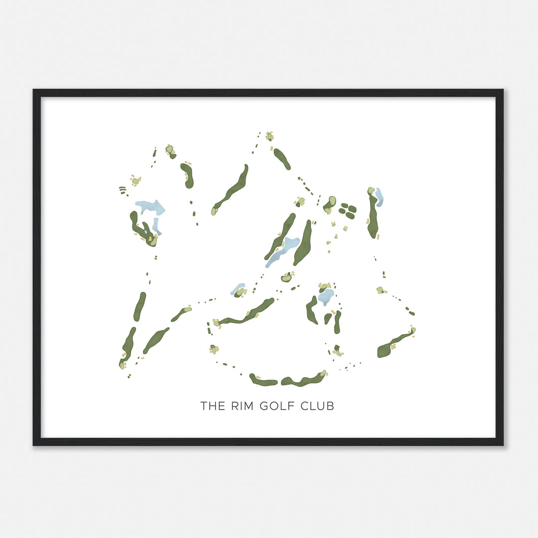 Print of The Rim Golf Club Modern Map