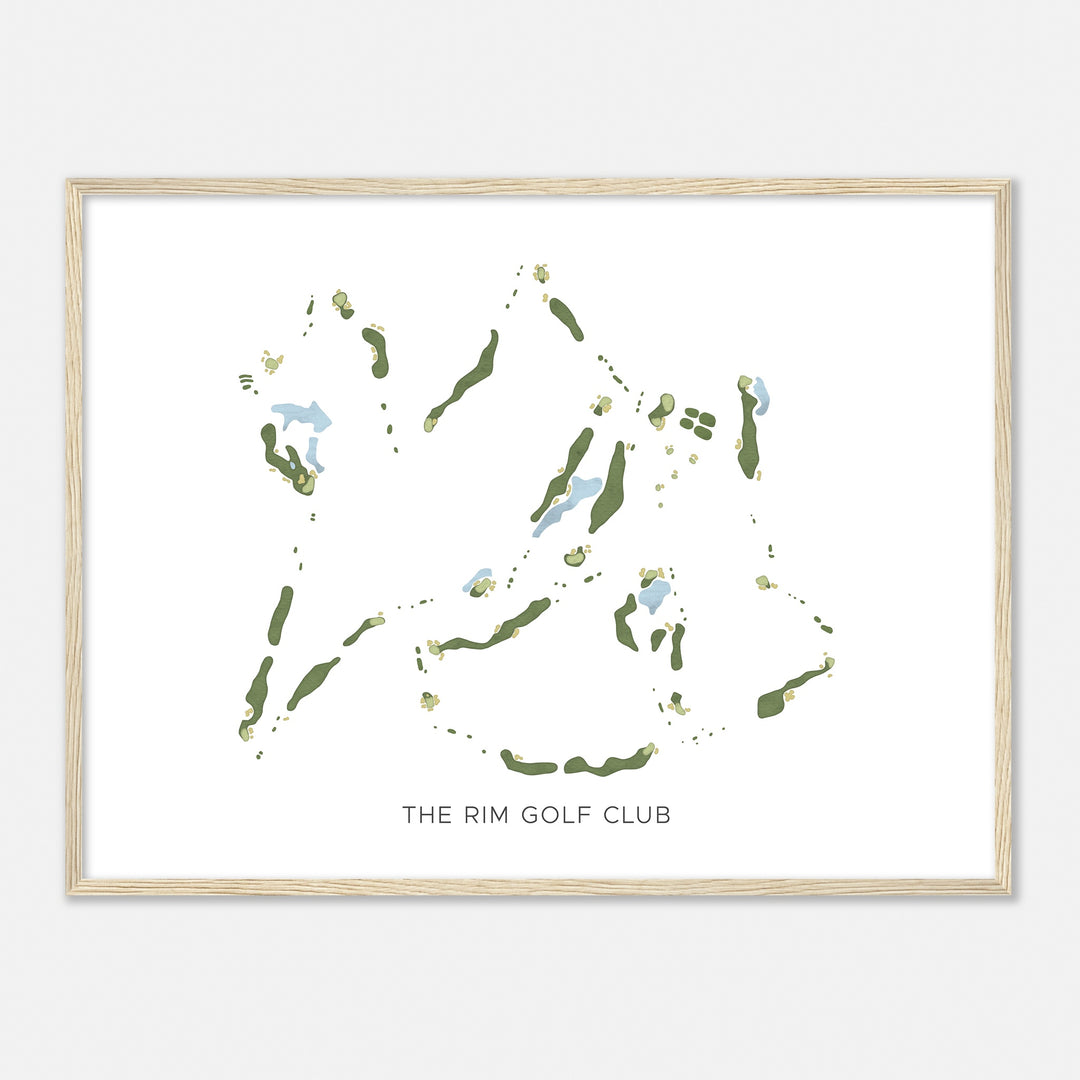 Print of The Rim Golf Club Modern Map