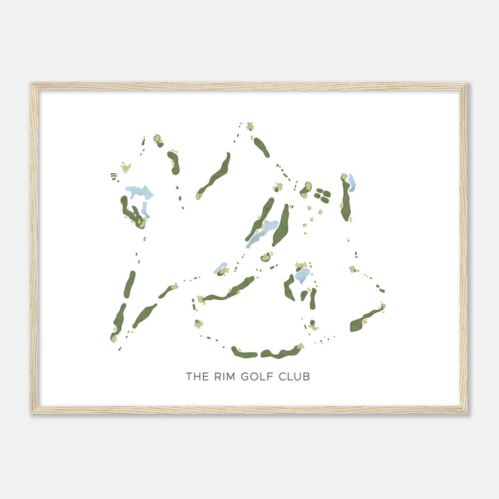 Print of The Rim Golf Club Modern Map