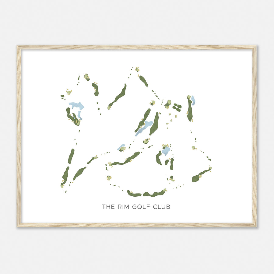 Print of The Rim Golf Club Modern Map