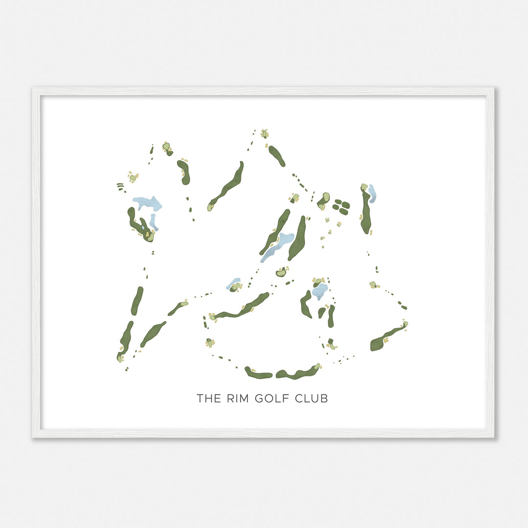 Print of The Rim Golf Club Modern Map