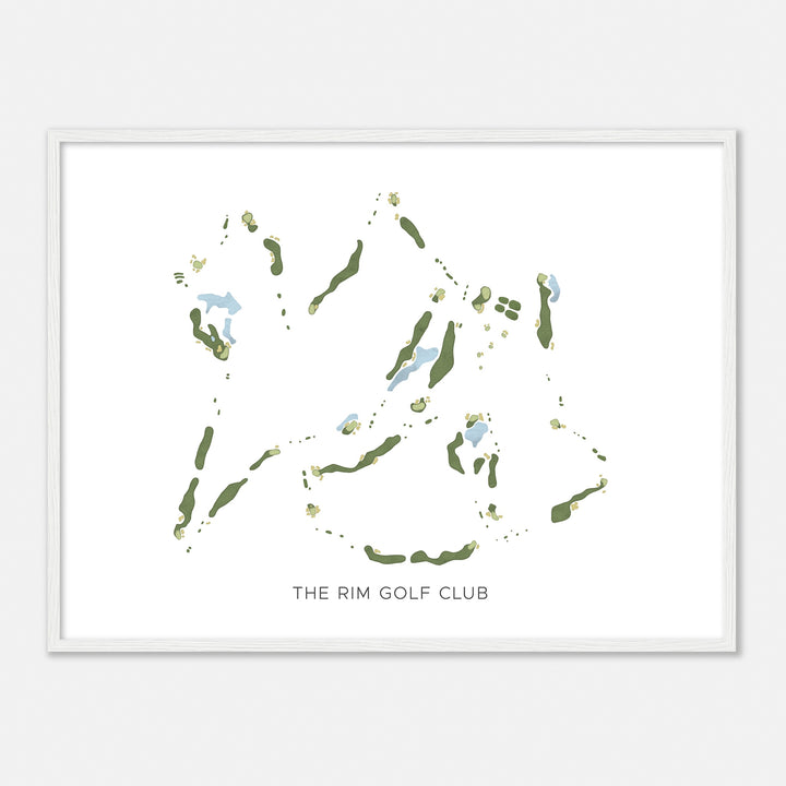 Print of The Rim Golf Club Modern Map