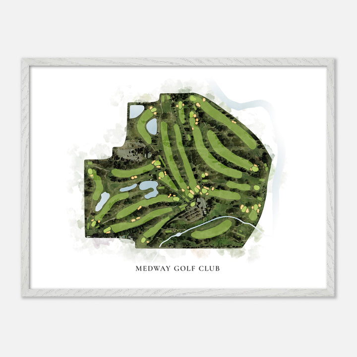 Print of Medway Golf Club Classic Map