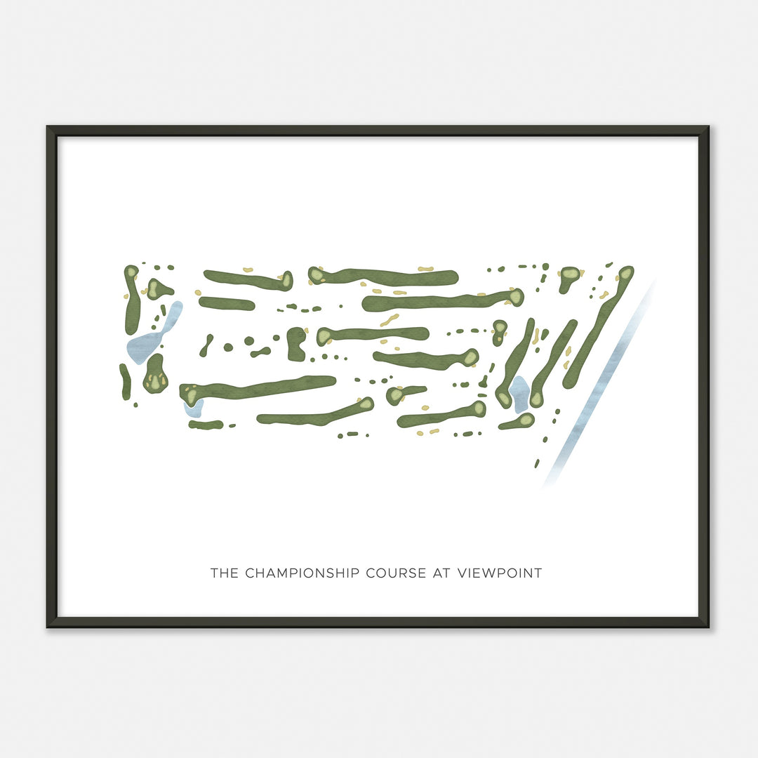 Print of The Championship Course At Viewpoint Modern Map