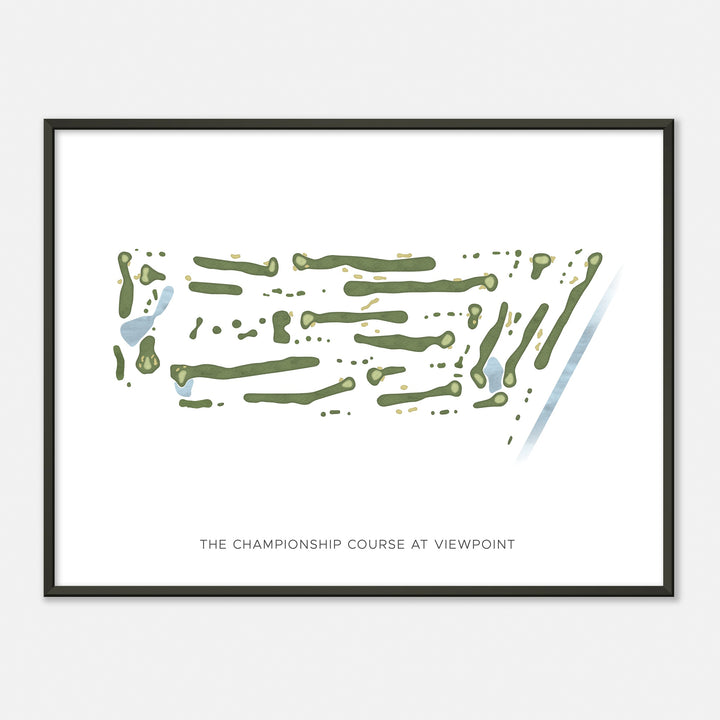 Print of The Championship Course At Viewpoint Modern Map