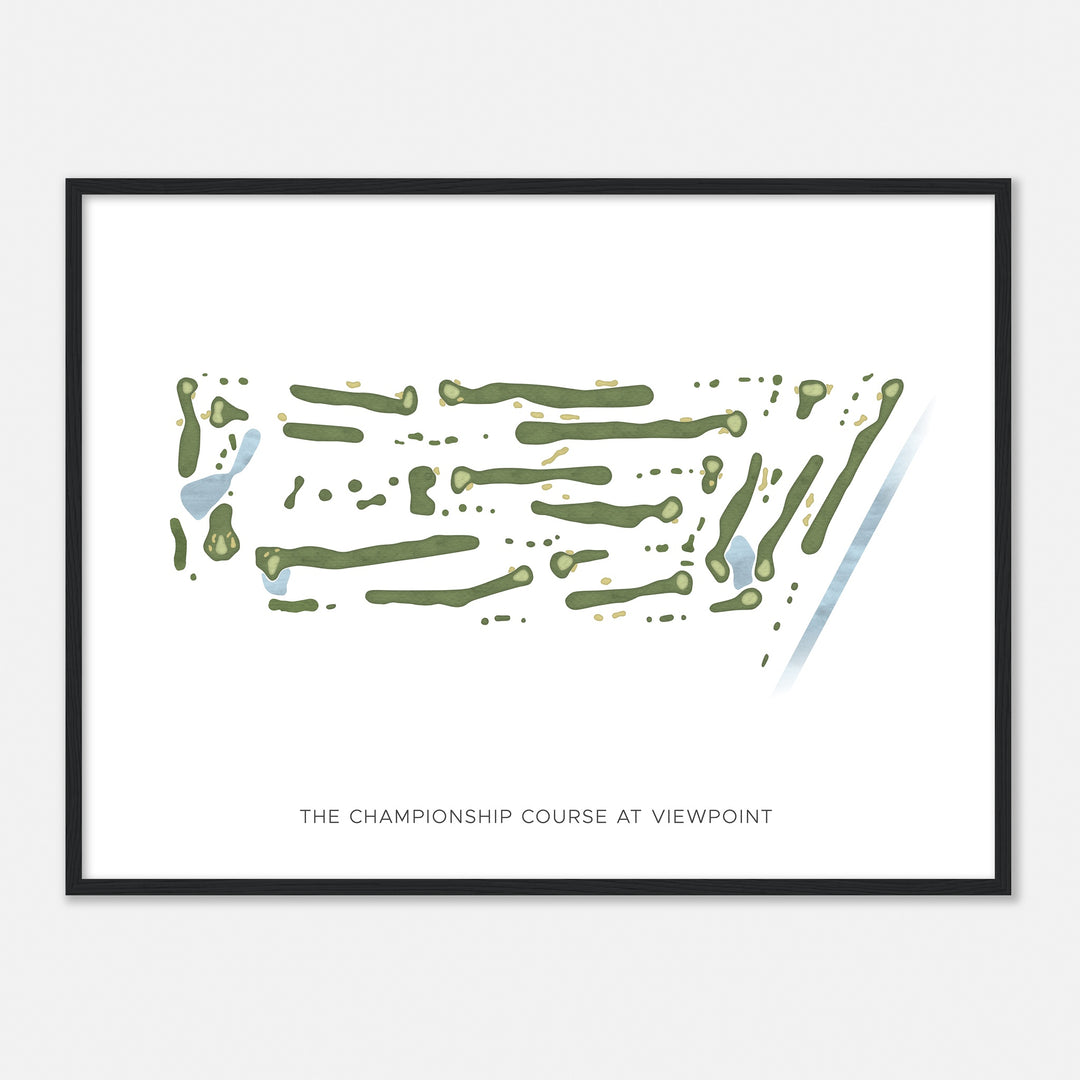 Print of The Championship Course At Viewpoint Modern Map