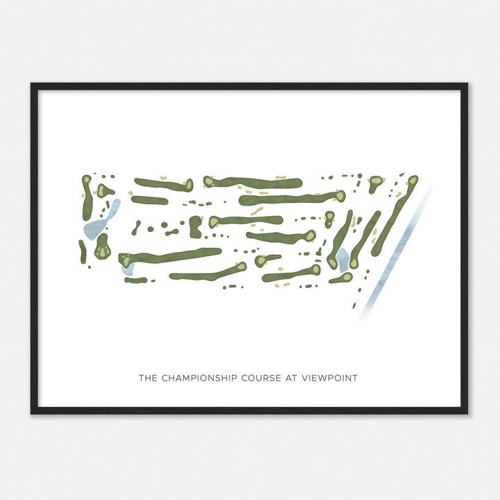 Print of The Championship Course At Viewpoint Modern Map