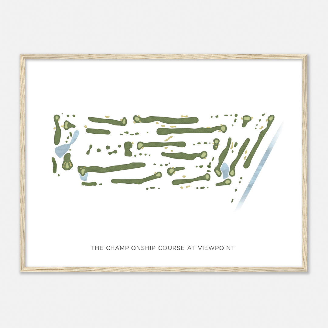 Print of The Championship Course At Viewpoint Modern Map