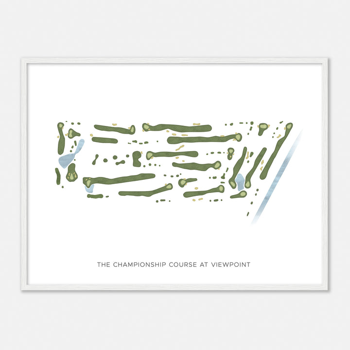 Print of The Championship Course At Viewpoint Modern Map