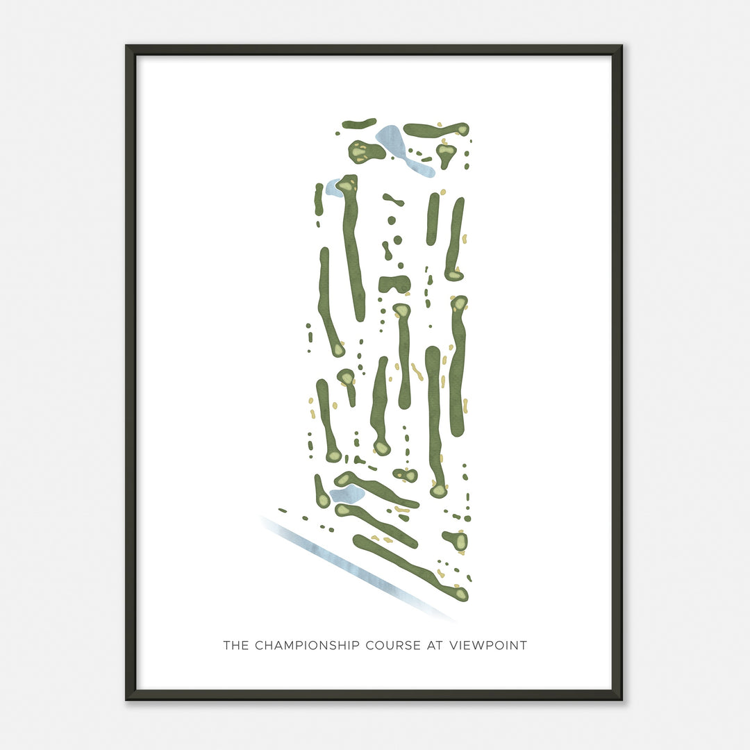 Print of The Championship Course At Viewpoint Modern Map