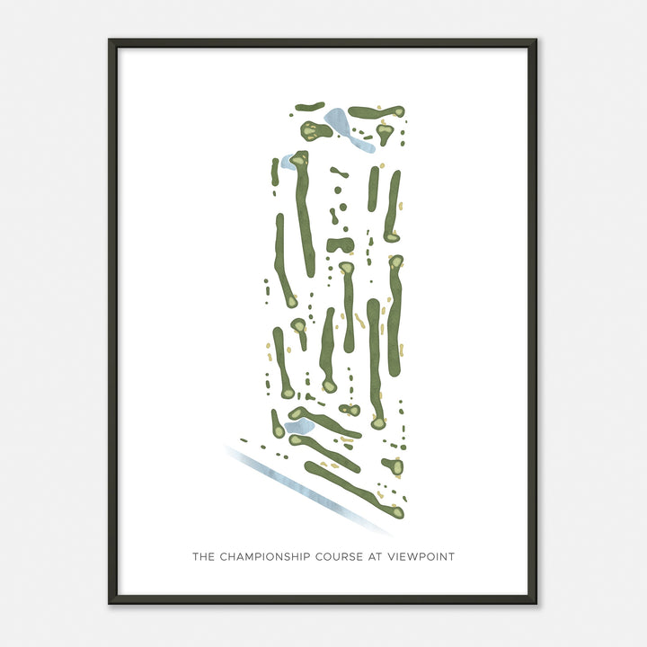 Print of The Championship Course At Viewpoint Modern Map