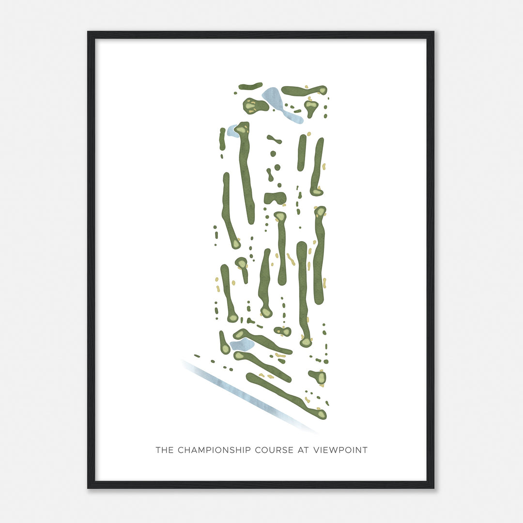 Print of The Championship Course At Viewpoint Modern Map