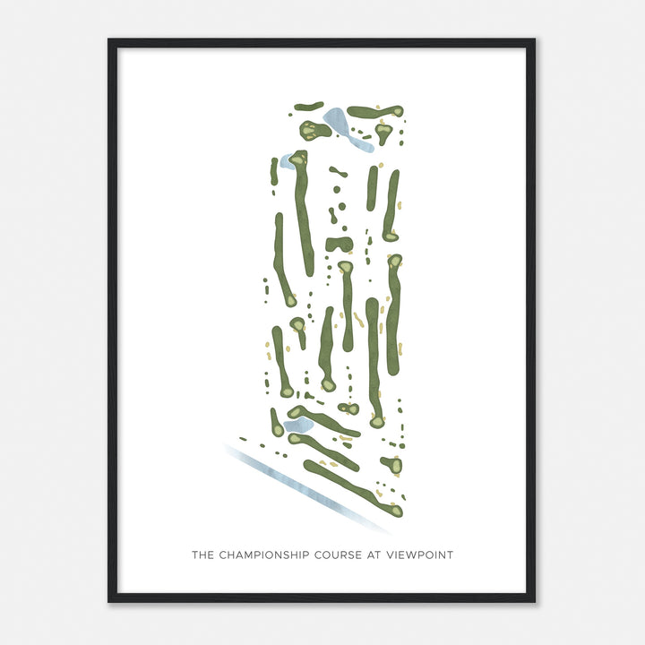 Print of The Championship Course At Viewpoint Modern Map