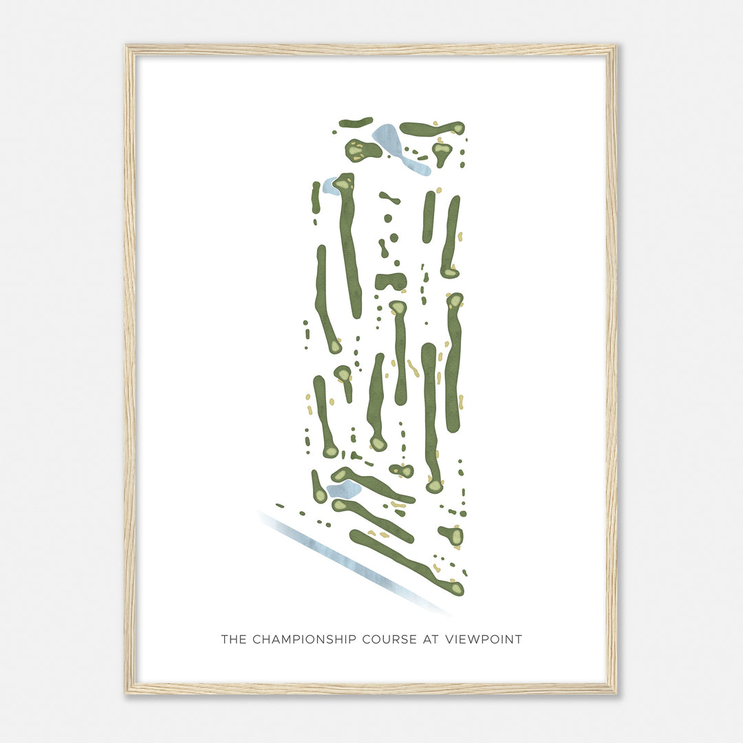 Print of The Championship Course At Viewpoint Modern Map