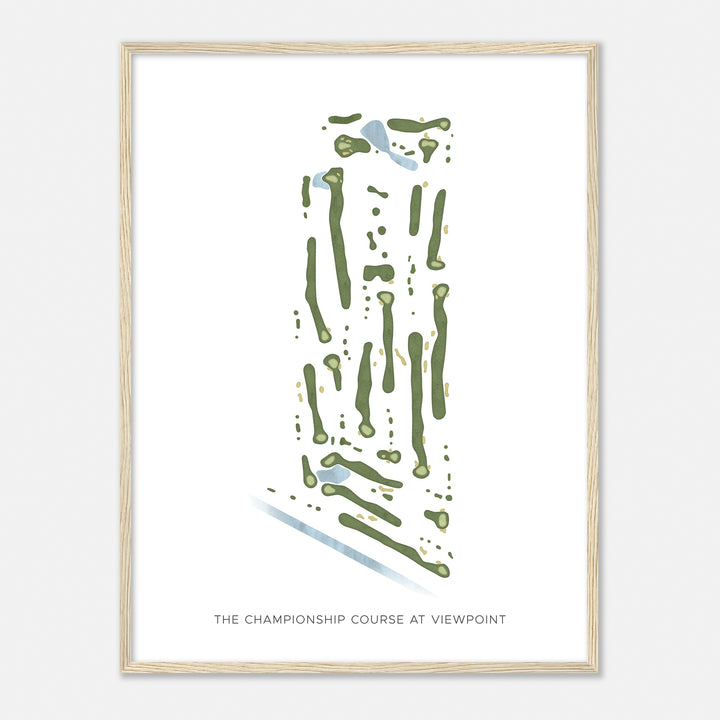 Print of The Championship Course At Viewpoint Modern Map