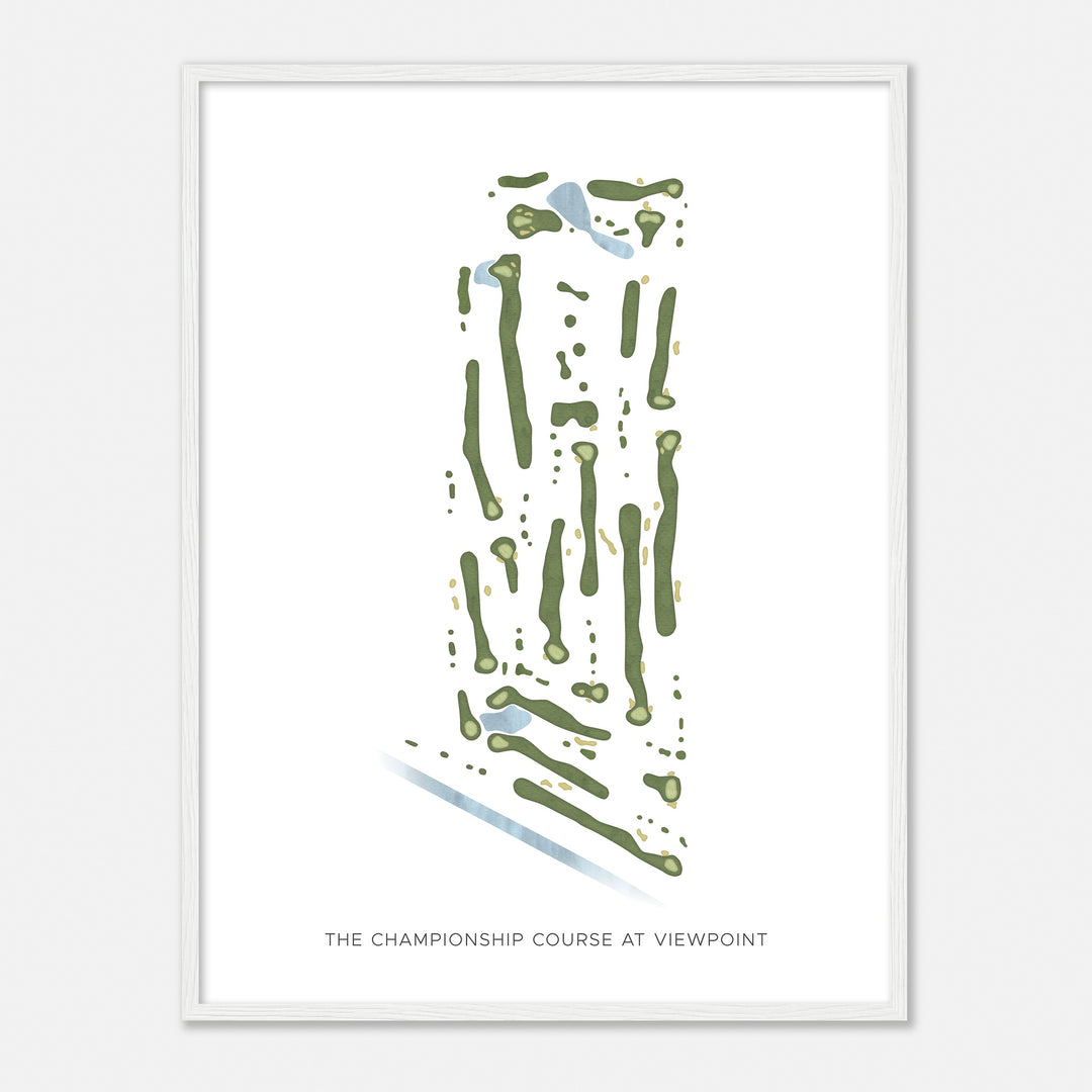 Print of The Championship Course At Viewpoint Modern Map