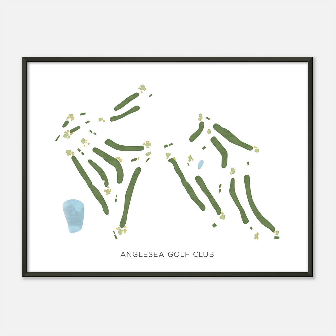 Print of Anglesea Golf Club Modern Map