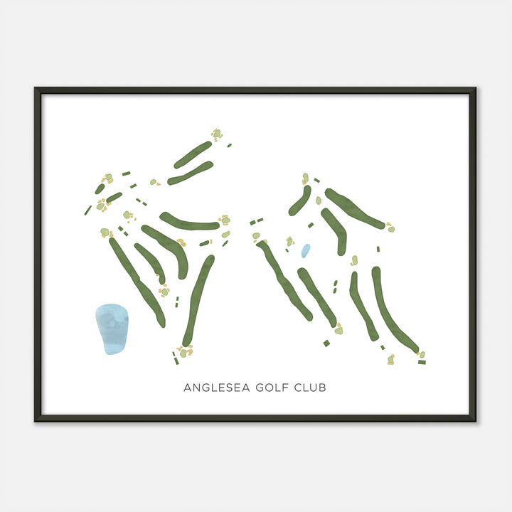 Print of Anglesea Golf Club Modern Map