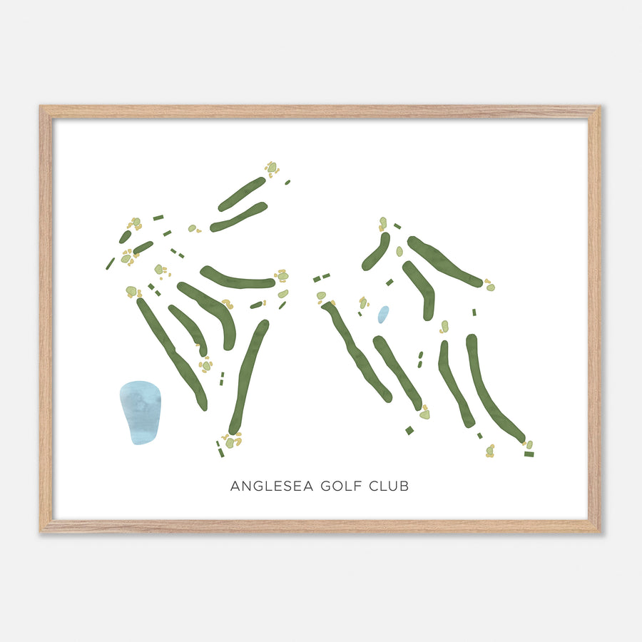 Print of Anglesea Golf Club Modern Map