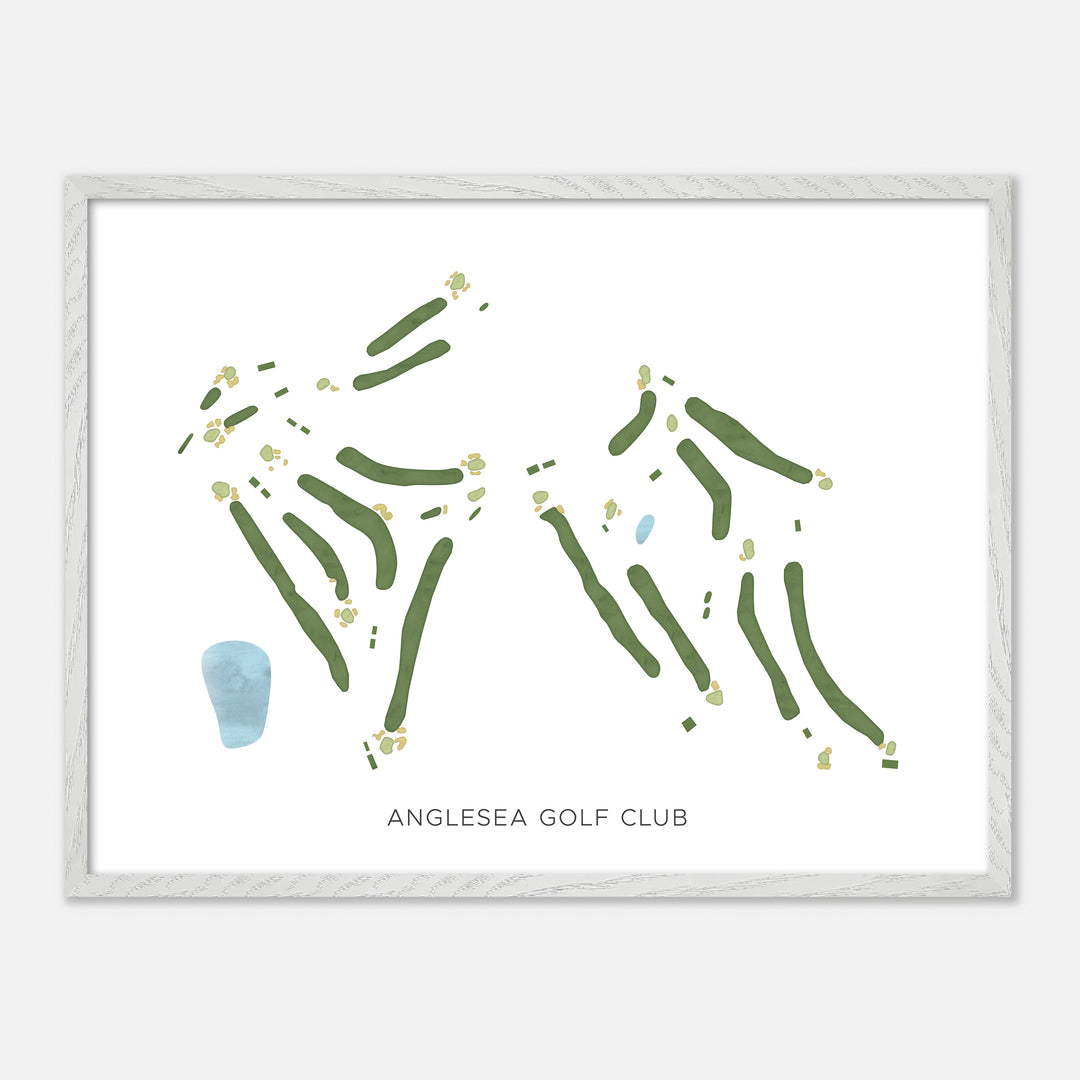 Print of Anglesea Golf Club Modern Map
