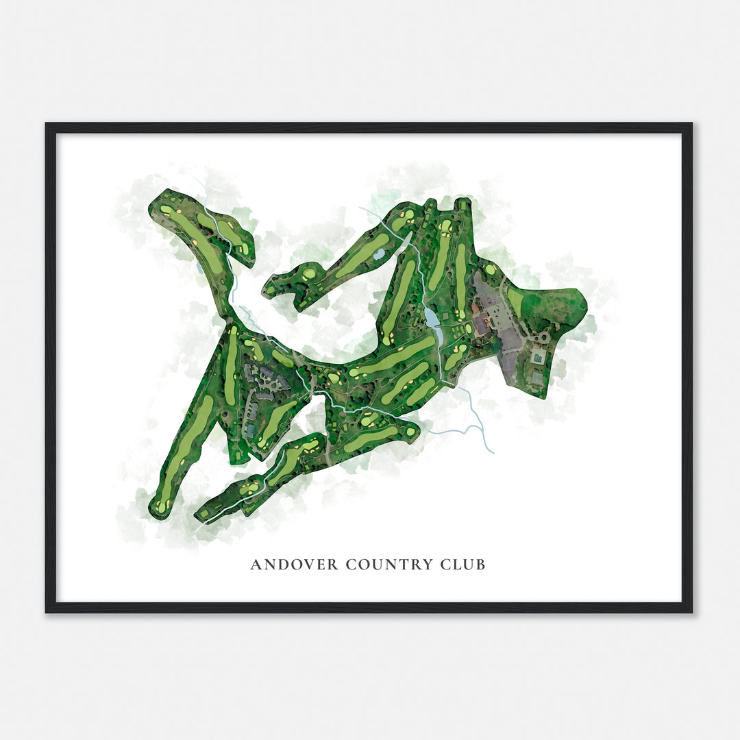 Print of Andover Country Club Classic Map