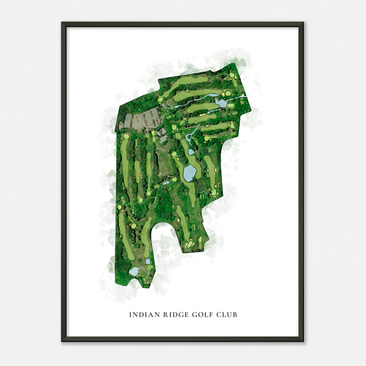 Print of Indian Ridge Golf Club Classic Map