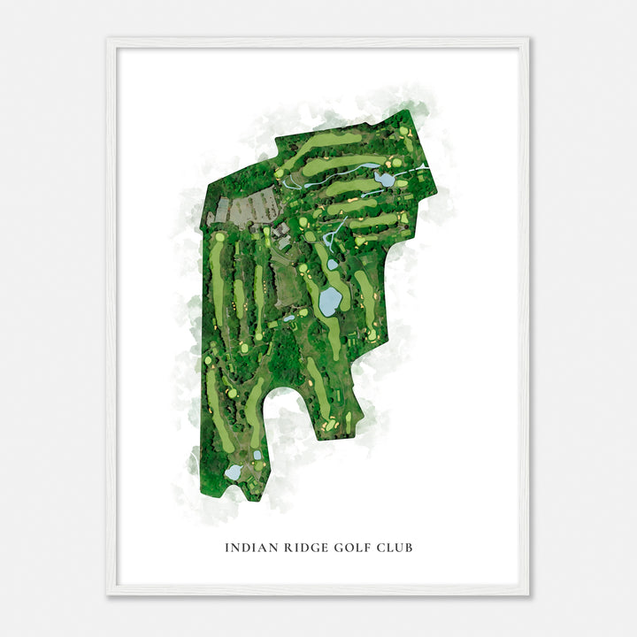 Print of Indian Ridge Golf Club Classic Map