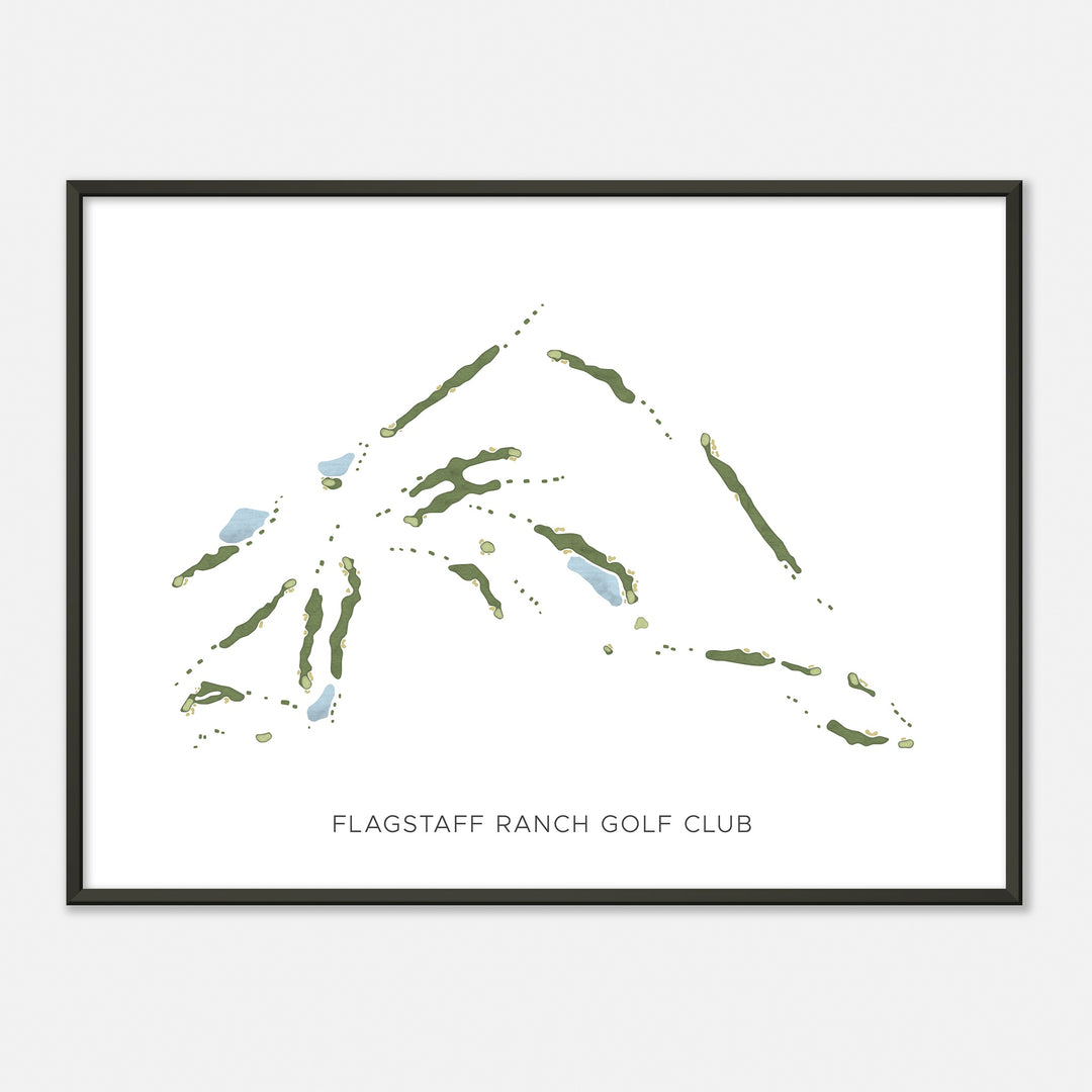 Print of Flagstaff Ranch Golf Club Modern Map