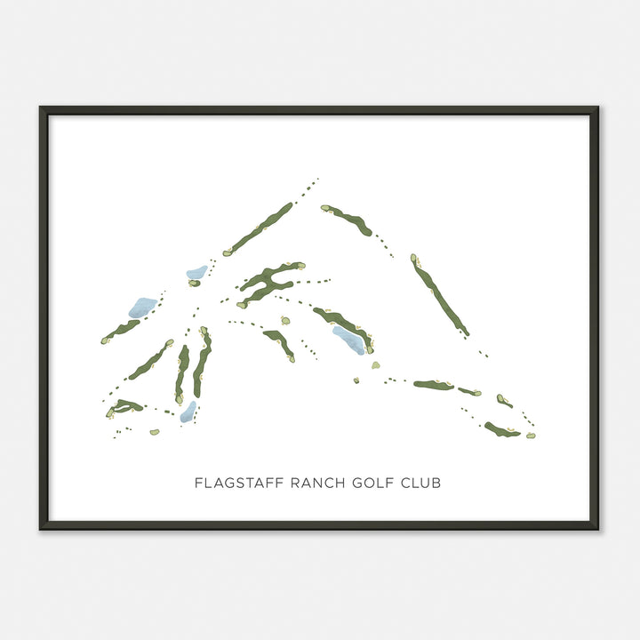 Print of Flagstaff Ranch Golf Club Modern Map