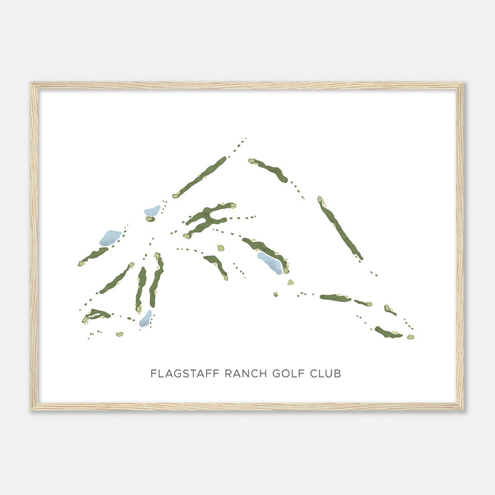 Print of Flagstaff Ranch Golf Club Modern Map