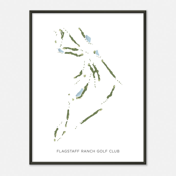 Print of Flagstaff Ranch Golf Club Modern Map