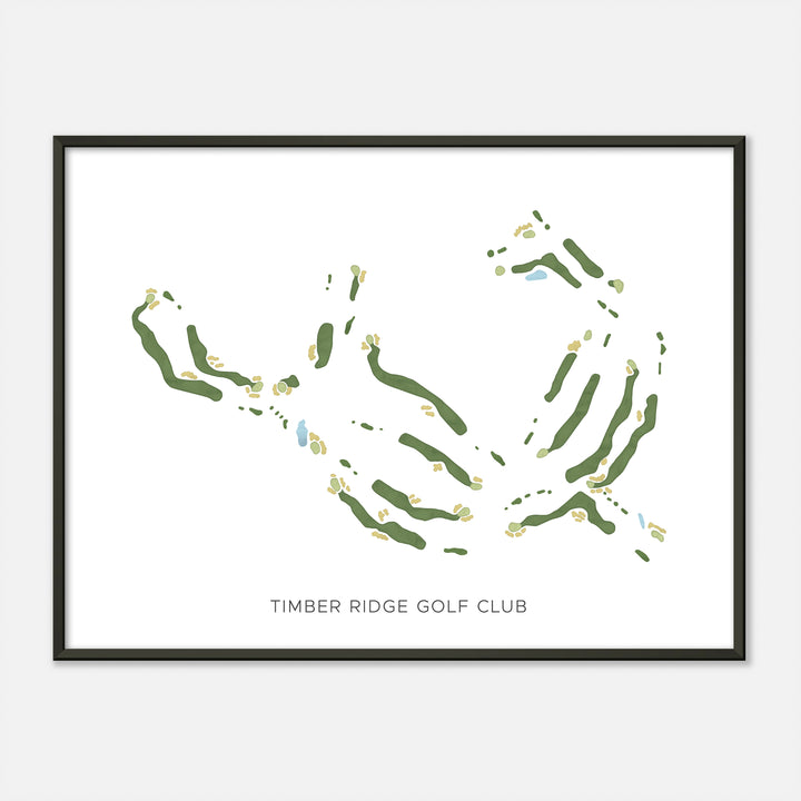 Print of Timber Ridge Golf Club Modern Map