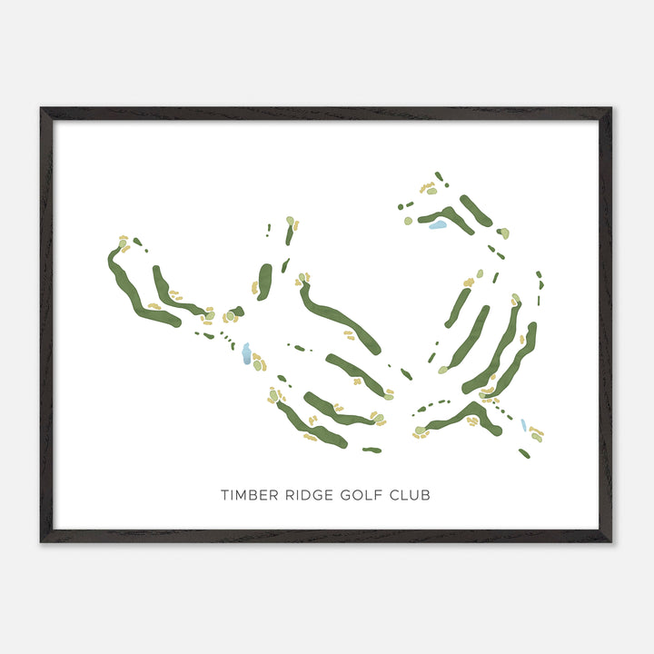 Print of Timber Ridge Golf Club Modern Map
