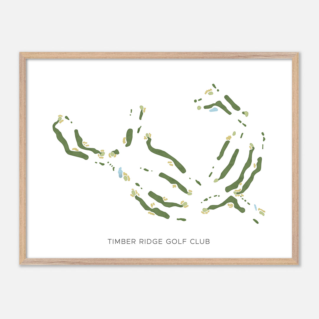 Print of Timber Ridge Golf Club Modern Map