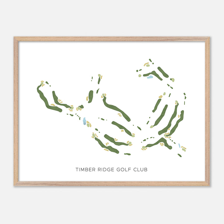 Print of Timber Ridge Golf Club Modern Map