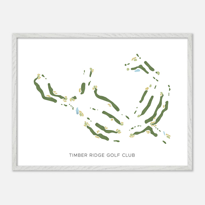 Print of Timber Ridge Golf Club Modern Map