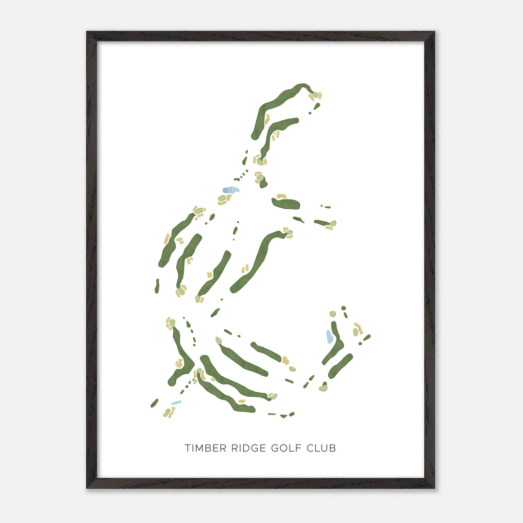 Print of Timber Ridge Golf Club Modern Map