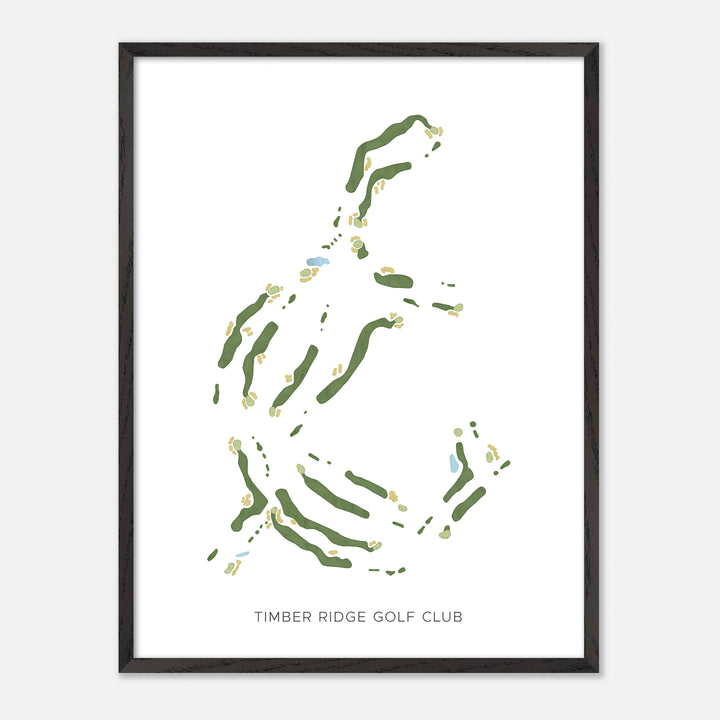 Print of Timber Ridge Golf Club Modern Map