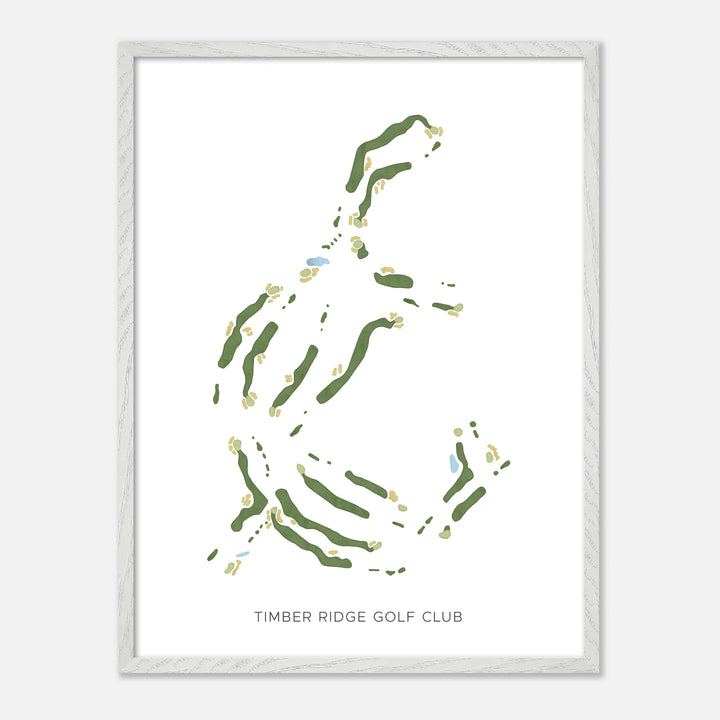 Print of Timber Ridge Golf Club Modern Map