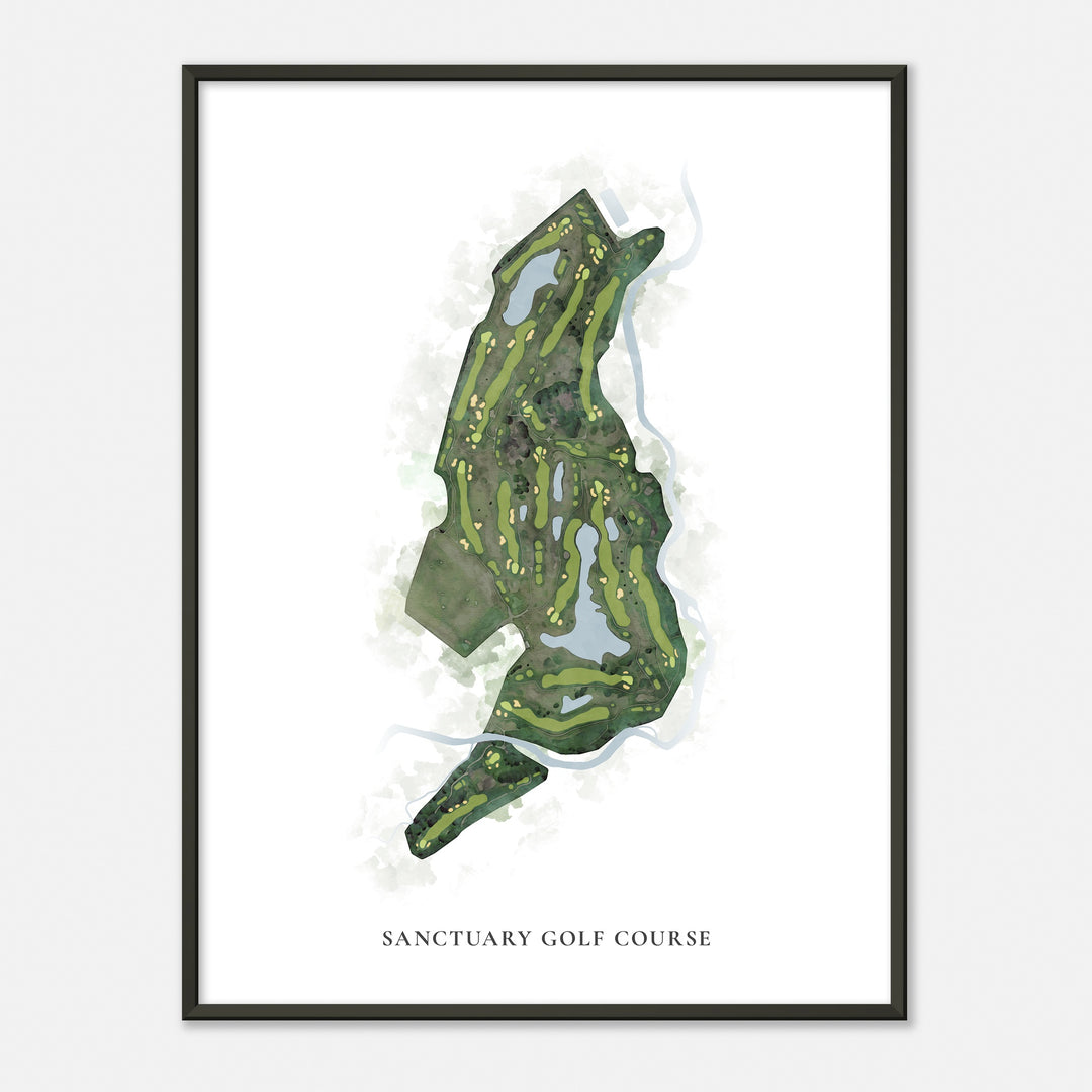 Print of Sanctuary Golf Course Classic Map