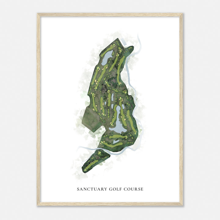 Print of Sanctuary Golf Course Classic Map